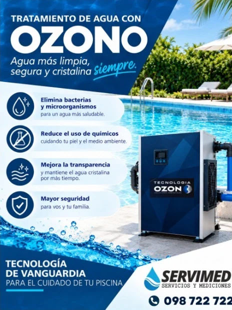 Tratamiento de agua con ozono de SERVIMED: agua más limpia, segura y cristalina